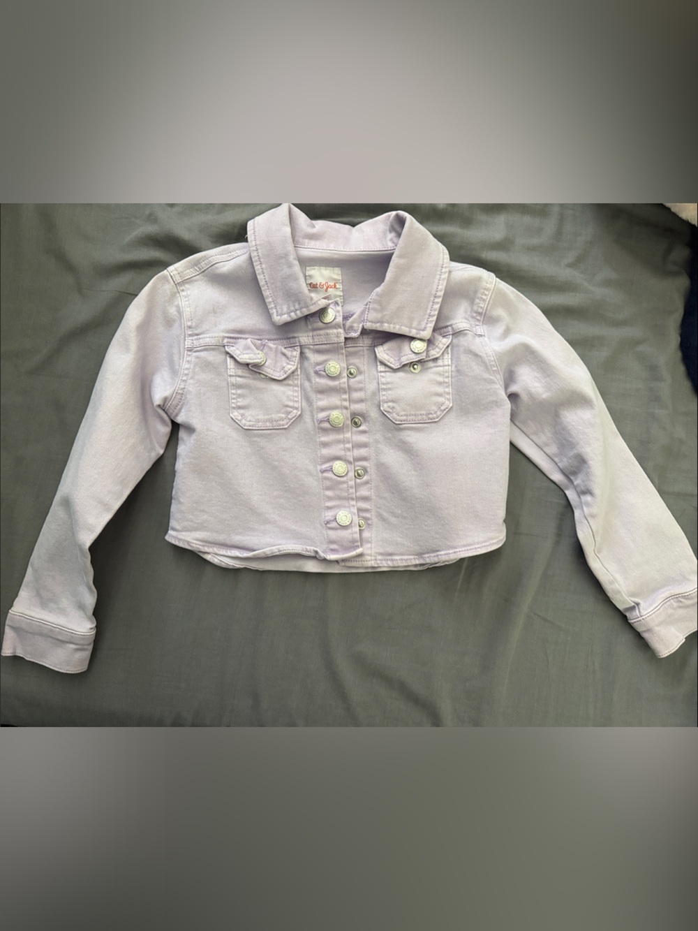 Cat & Jack Pale Lavender Denim Jacket for Kids